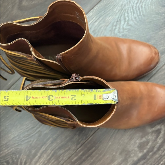 Korks Congac Leather Booties - Picture 9 of 9